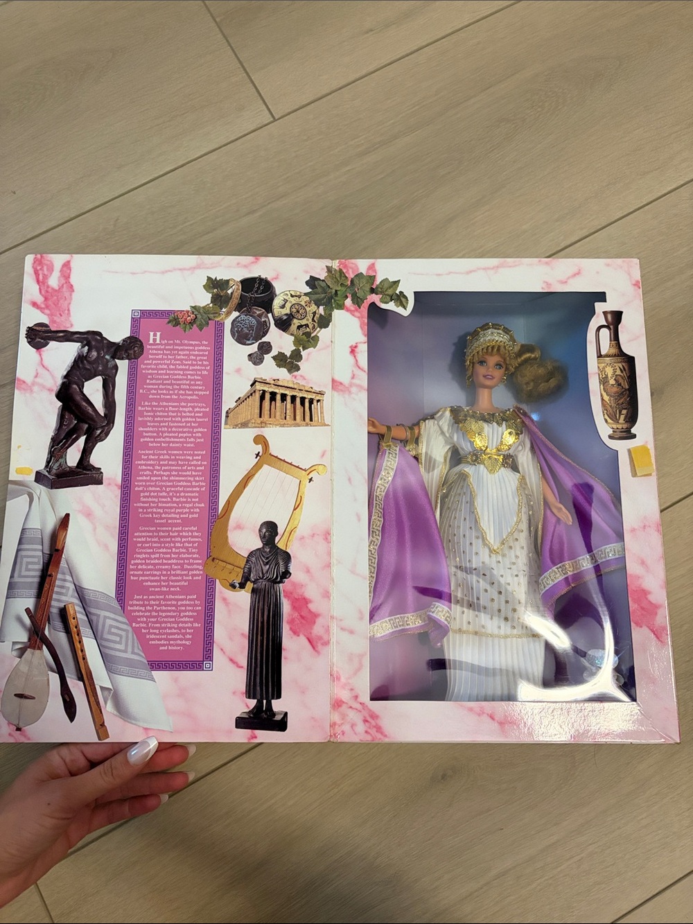 Barbie Pink and White Grecian Goddess Collector Edition Notebook